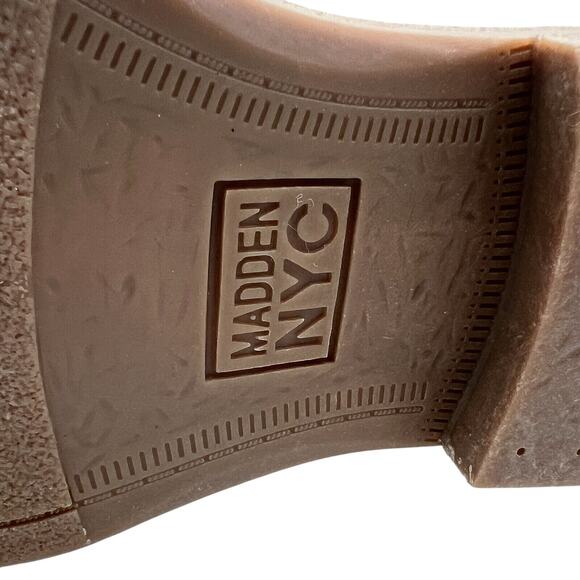 Madden NYC Mens Oxford Leather Taupe Lace Up Suede Low Top Dress Shoes Size 10. - Picture 9 of 16